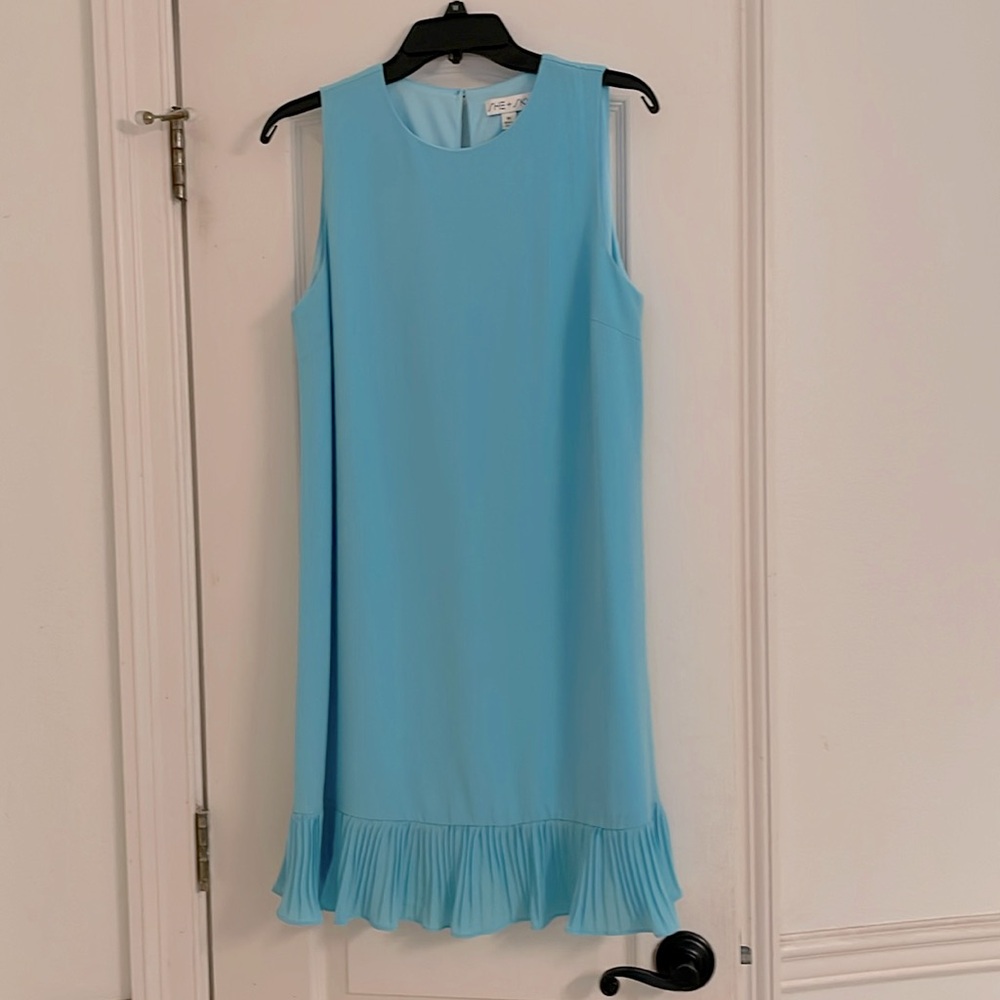 She + Sky aqua blue shift dress - Picture 1 of 1